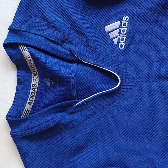NWOT $140 Adidas Football Prime Knit Jersey XL DQ3453 Blue White - Picture 6 of 16